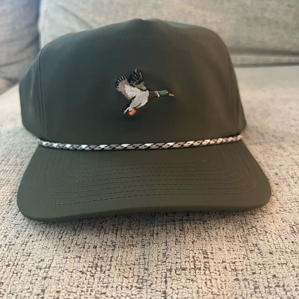 Poncho Green Mallard Rope Hat